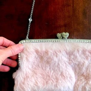 Vintage JUICY COUTURE angora clutch